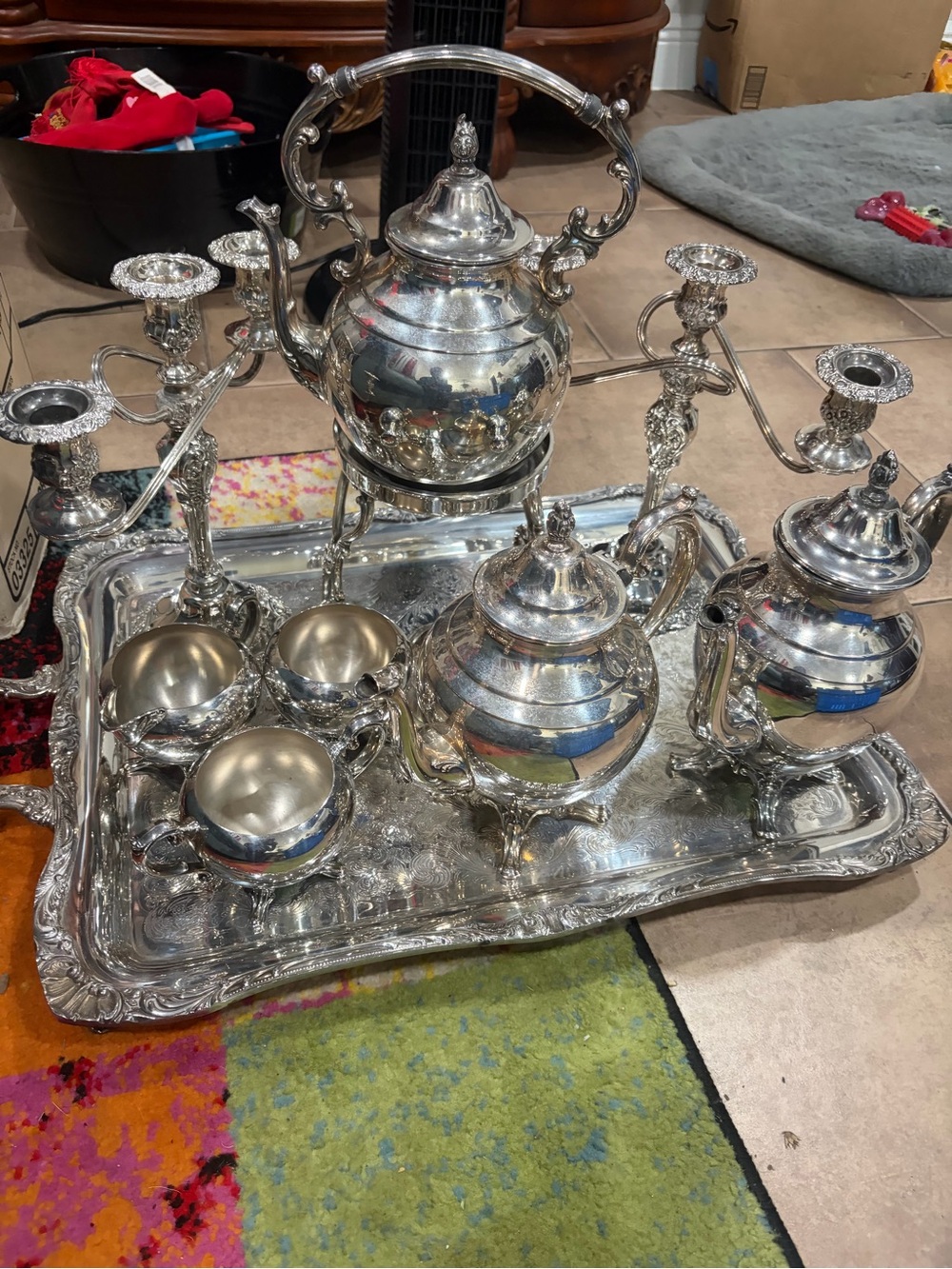 Silver Plated Tea and Coffee Set - Elegant Home Dining Serving Set